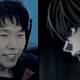 An image of variety streamer Jeremy "Disguised Toast" Wang side-by-side to Death Note's Light Yagami.